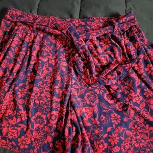 Shorts by Terra & Sky.  Red & blue.   Sz 0x